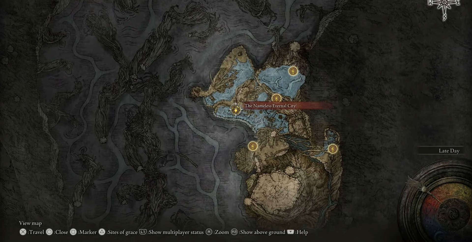 The nameless eternal city location
