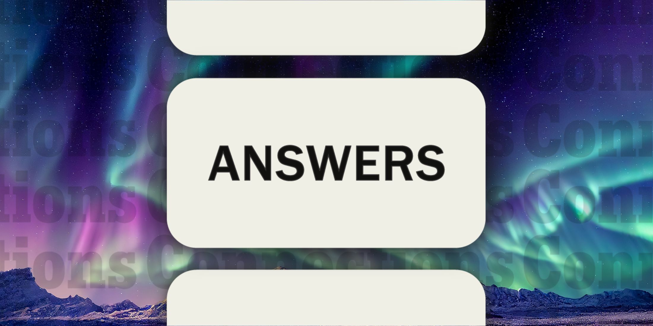 Aurora in Connections Answers January 01