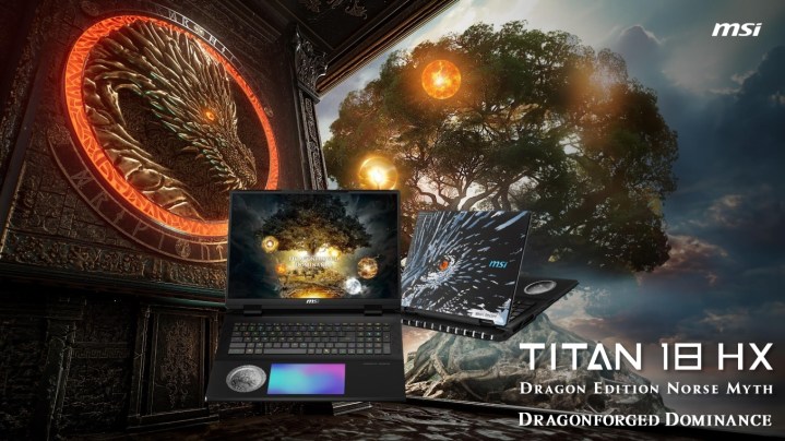 MSI Titan 18 HX presentation slide
