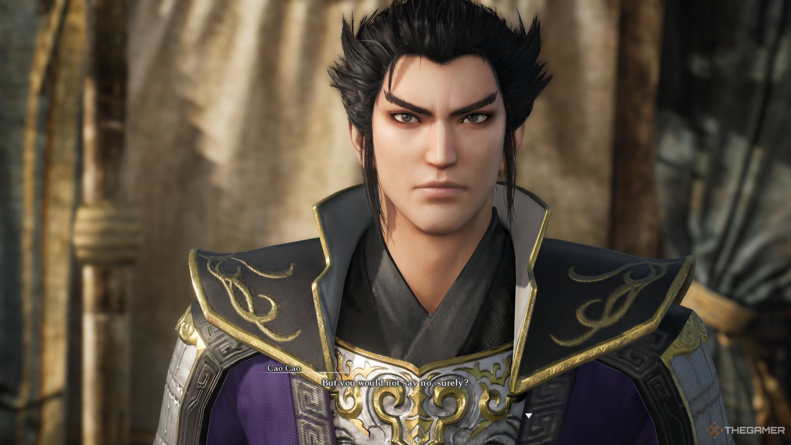 Cao Cao, one of the leaders in Dynasty Warriors: Origins.