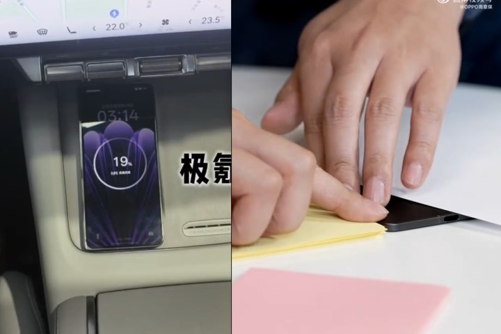 Thin profile and wireless charging capabilities of the Oppo Find N5.