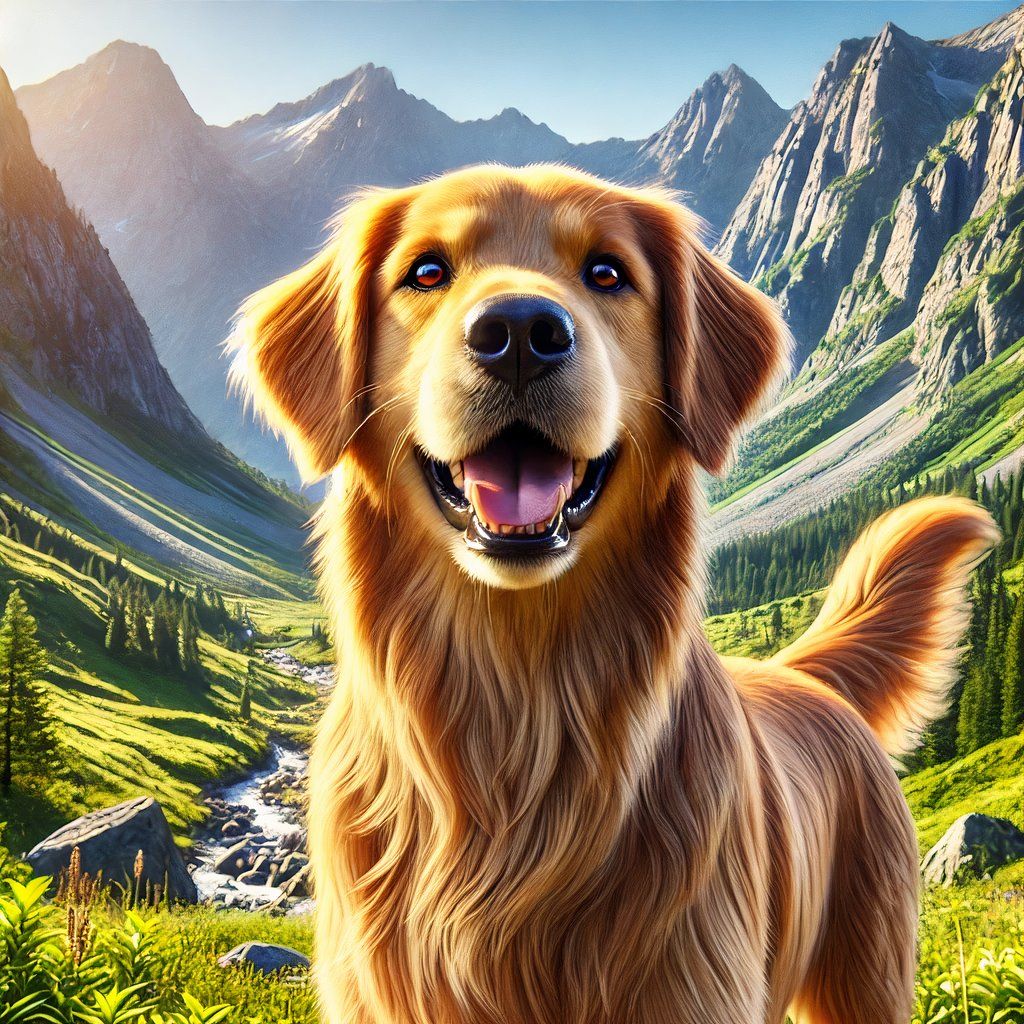 DALL-E's attempt at a photorealistic image of a dog