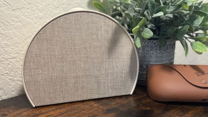The Hatch Restore 3 on a nightstand.
