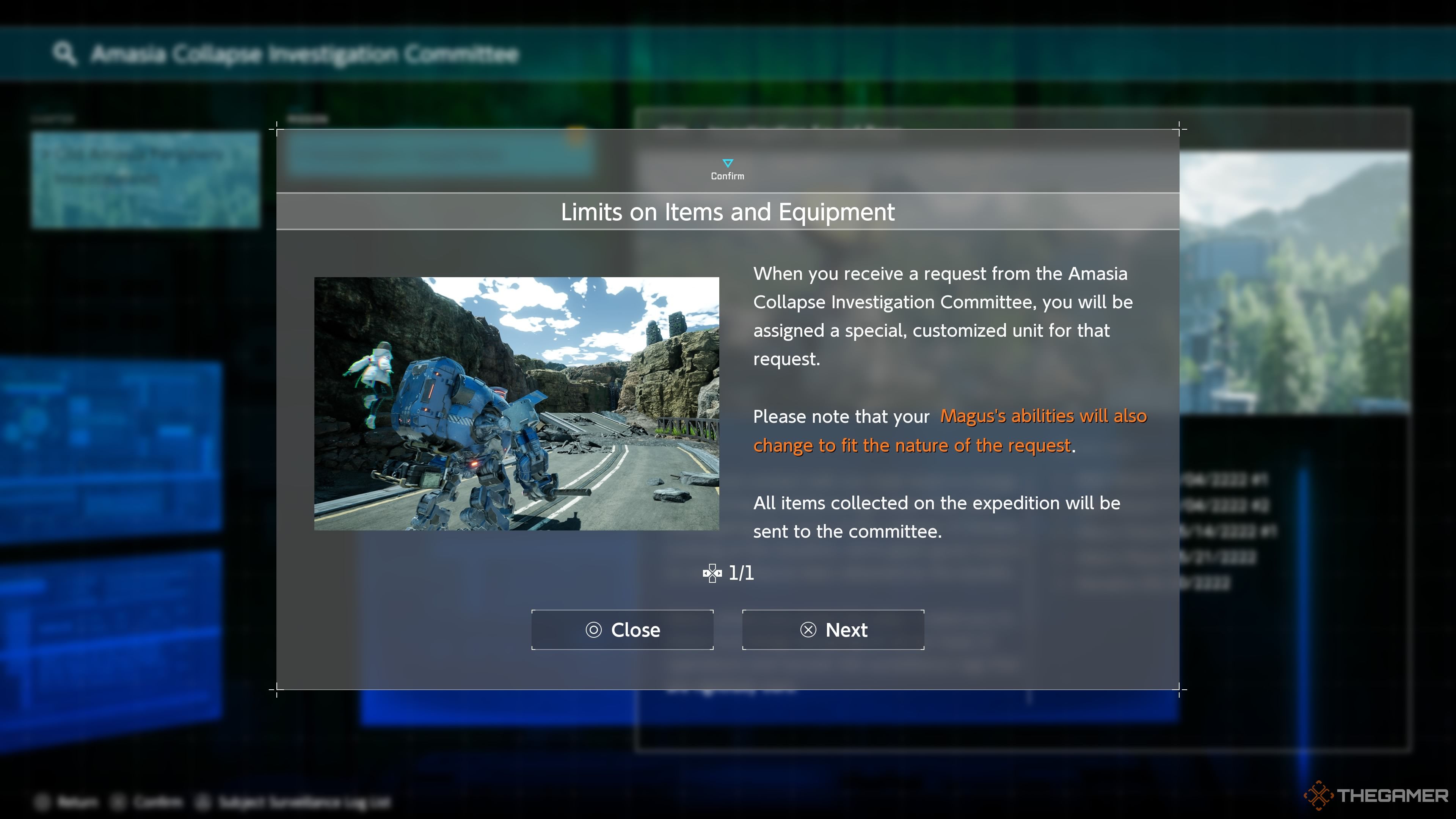 Description of the changes and rewards from single-player missions in Synduality: Echo of Ada.