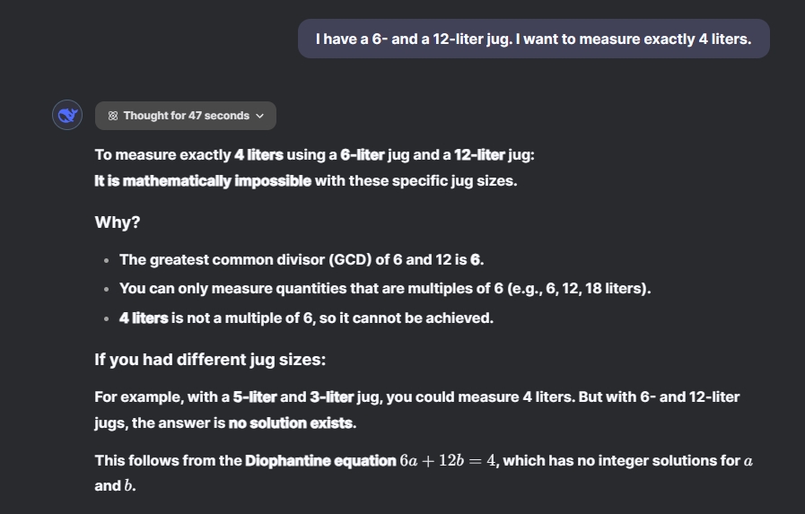 Asking DeepSeek R1 about a misguided attention question