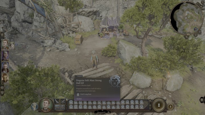 A ranger selecting a disguise in Baldur's Gate 3.