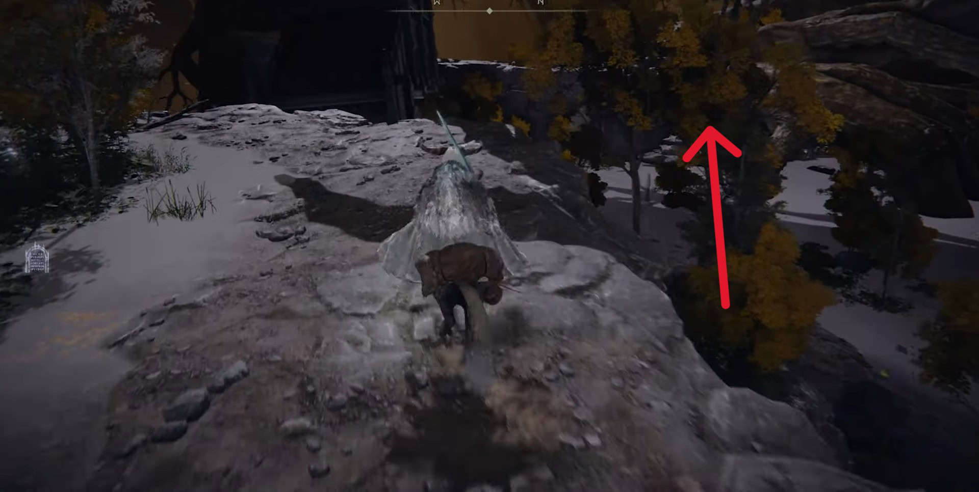 drop down to reach mausoleum soldier ashes