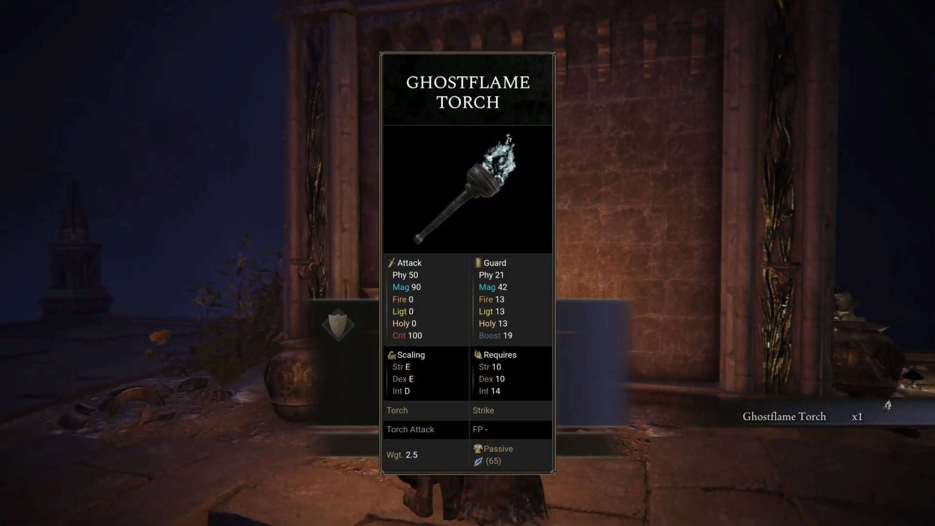 Ghostflame Torch stats