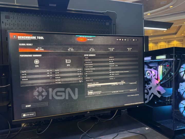 A PC running Call of Duty, featuring the RX 9070.