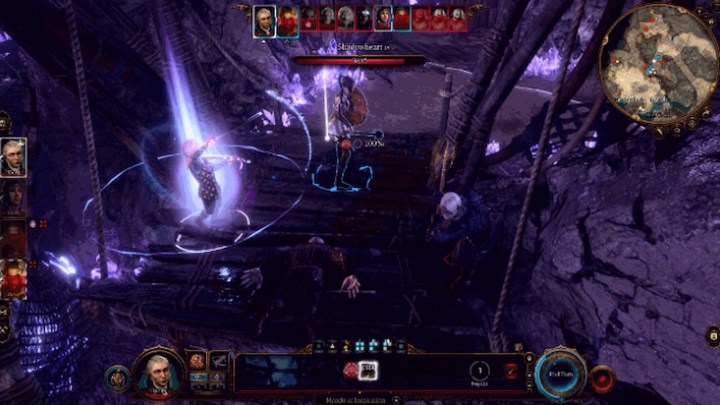 College of Glamour Bard in combat in Baldur's Gate 3.
