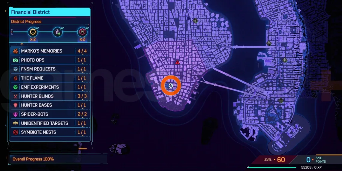 Find the 'Just Let Go' Science Trophy in Marvel's Spider-Man 2