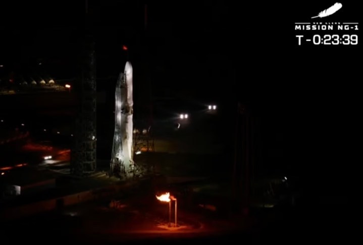 The New Glenn on the launchpad.