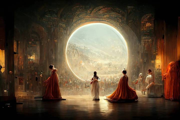 Théâtre D'opéra Spatial, an award-winning AI-generated image