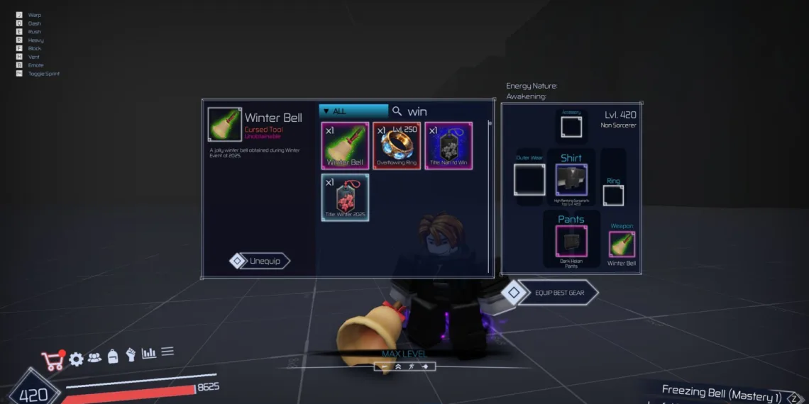 Unlocking the Winter Bell in Roblox: Jujutsu Infinite Guide
