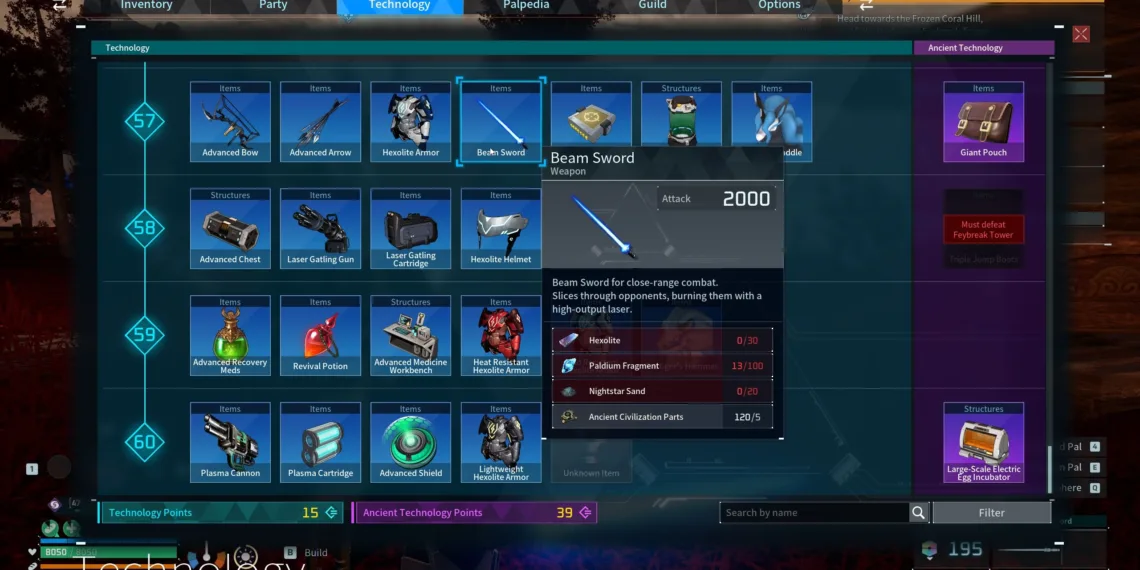 Unlocking the Beam Sword in Palworld: A Quick Guide