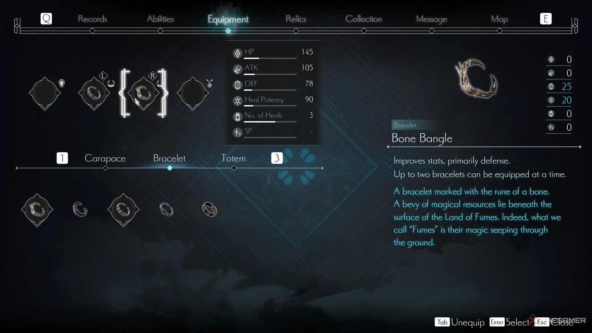Upgrading equipment in Ender Magnolia.