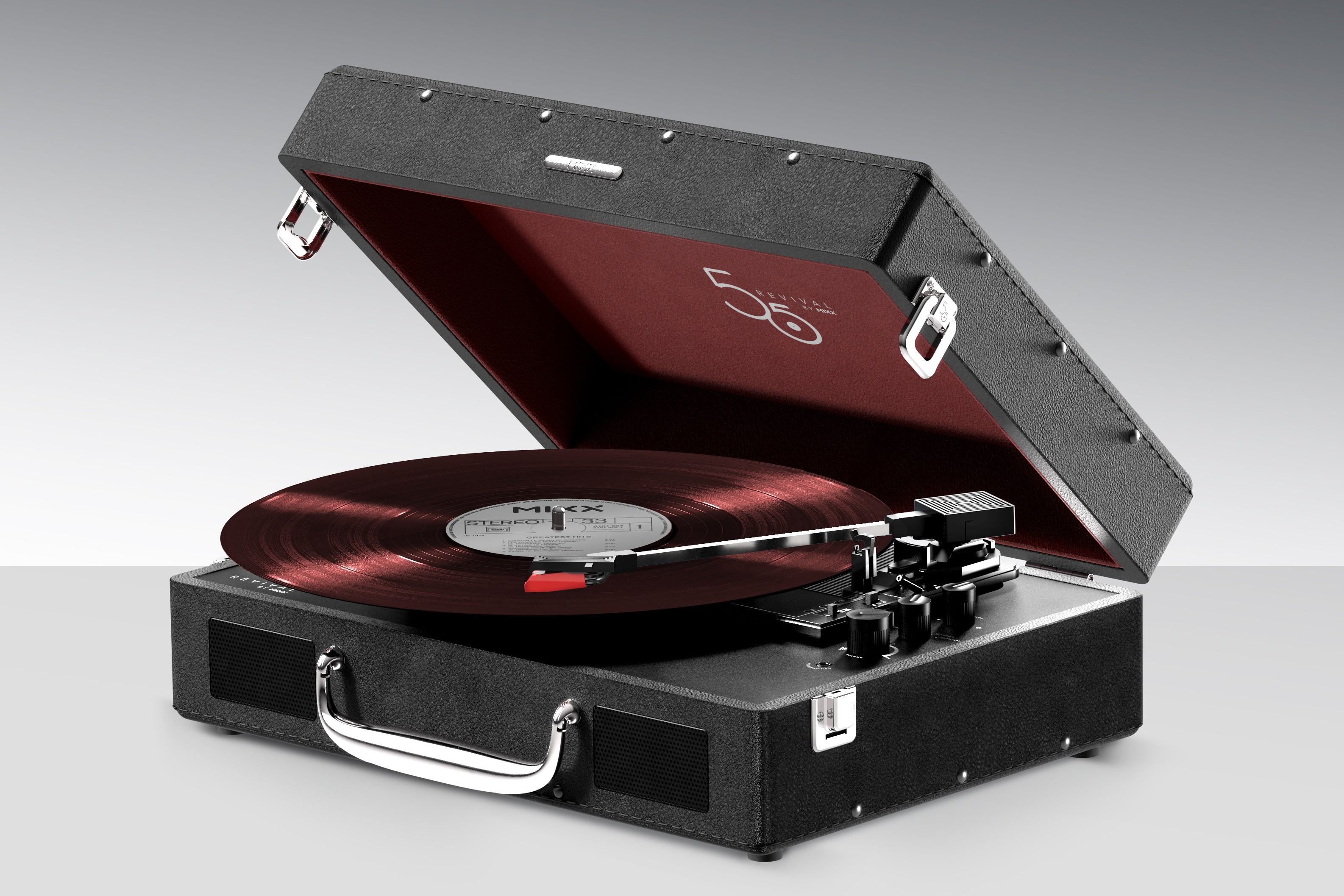 The Mixx Revival 55 suitcase record player.