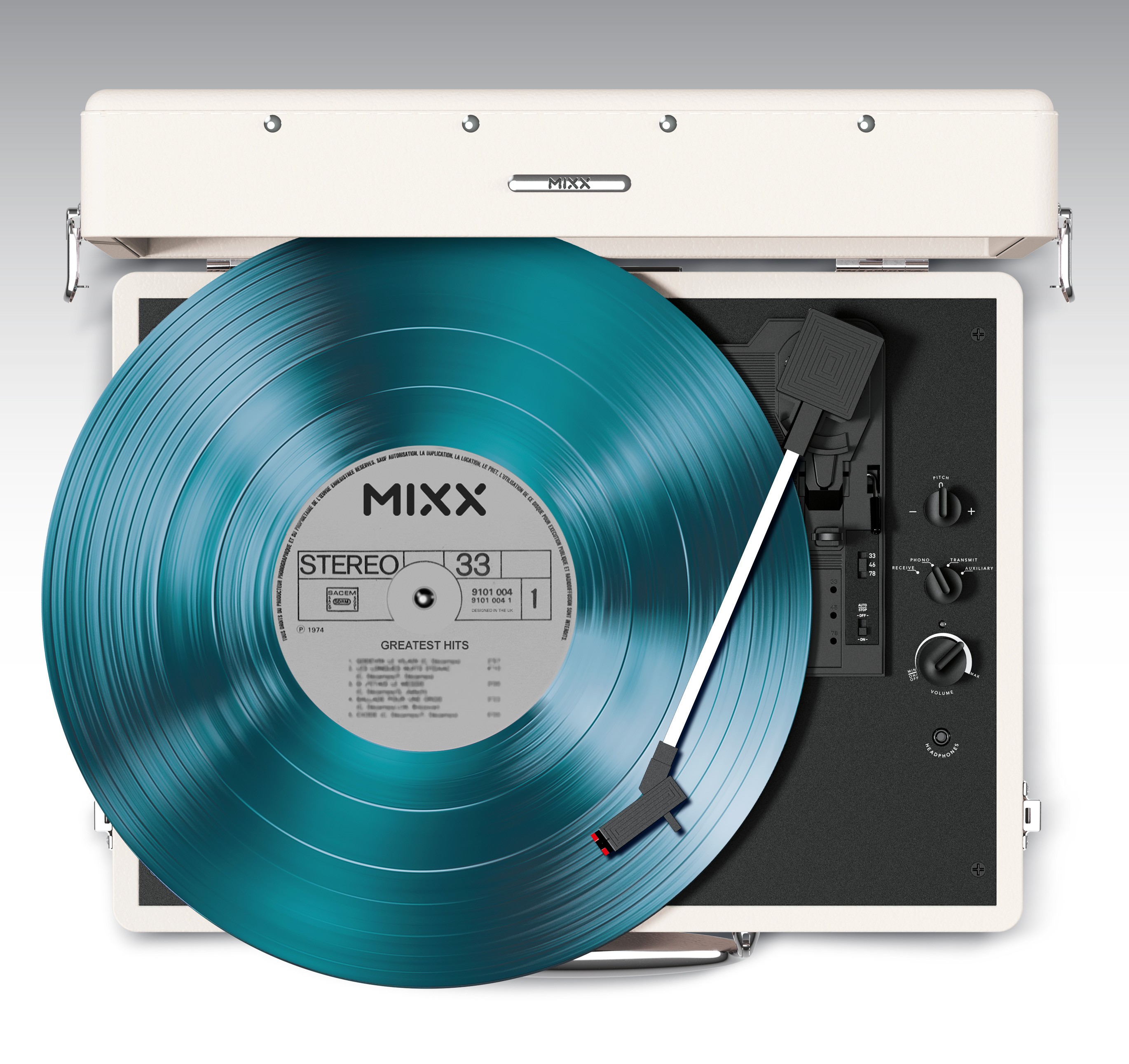 The Mixx Revival 55 suitcase record player.