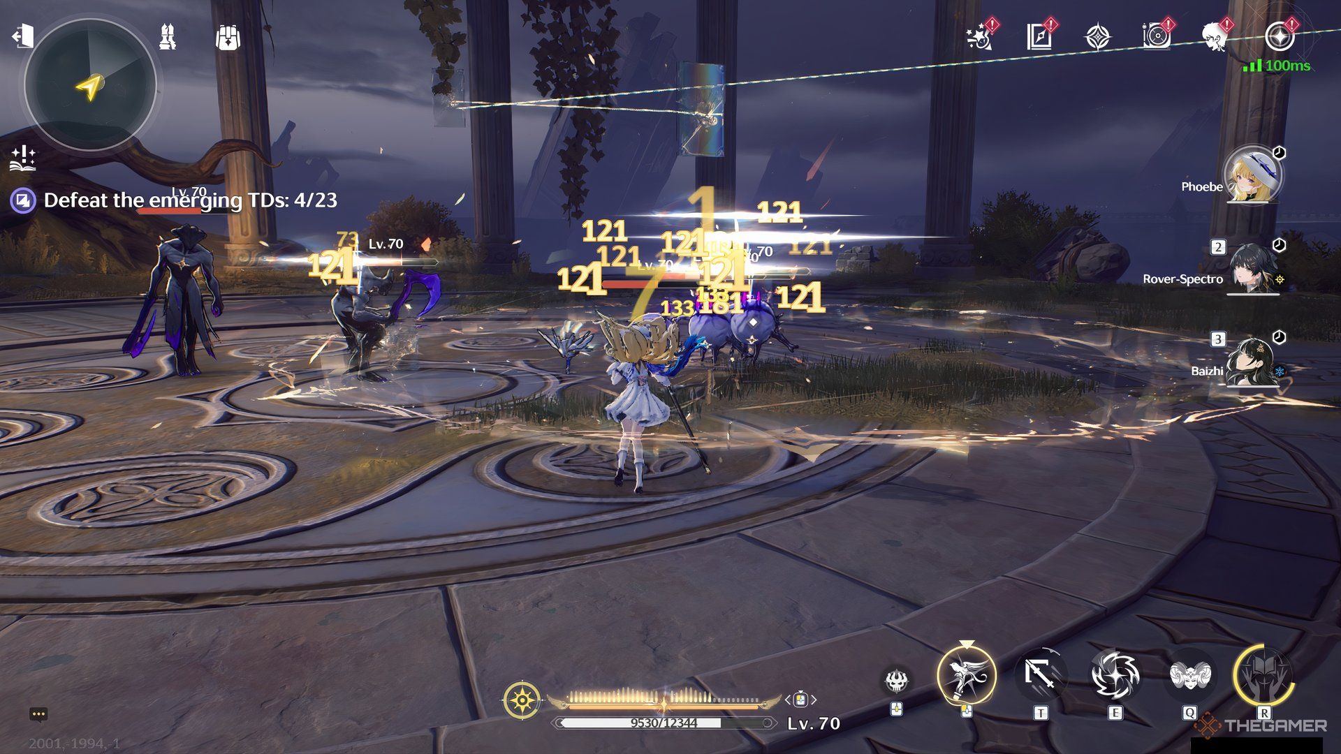 Phoebe utilizing her basic attacks in Wuthering Waves.