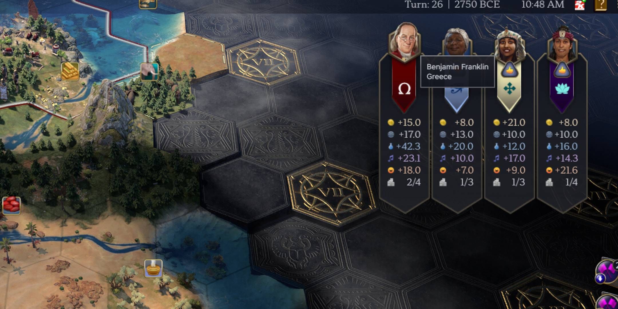 Ben Franklin Diplomacy Output