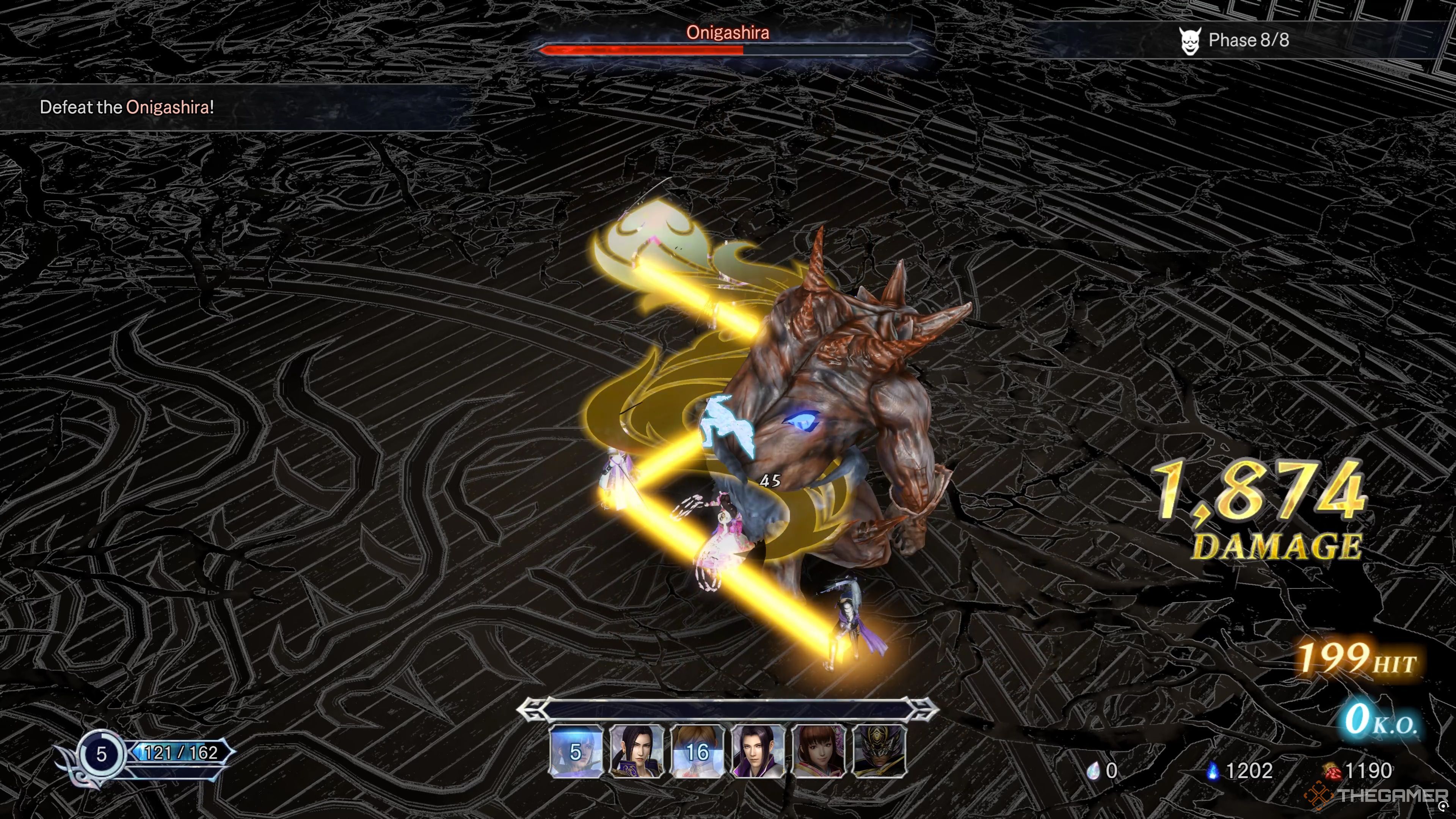 Using Assemble during a battle in Warriors: Abyss.