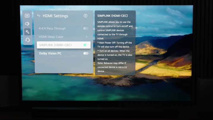 lg tv settings