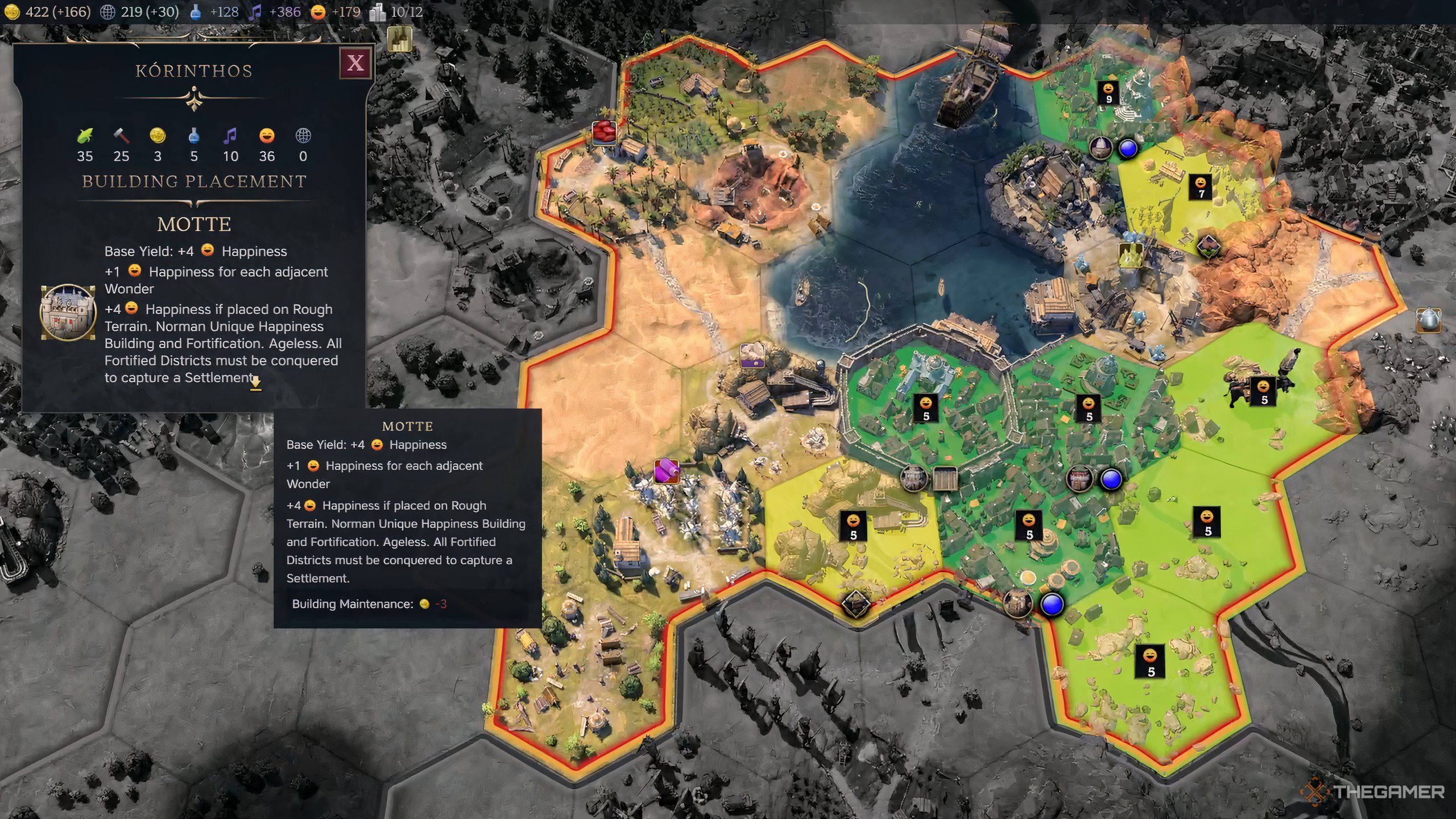 City screen improvements in Civilization 7.