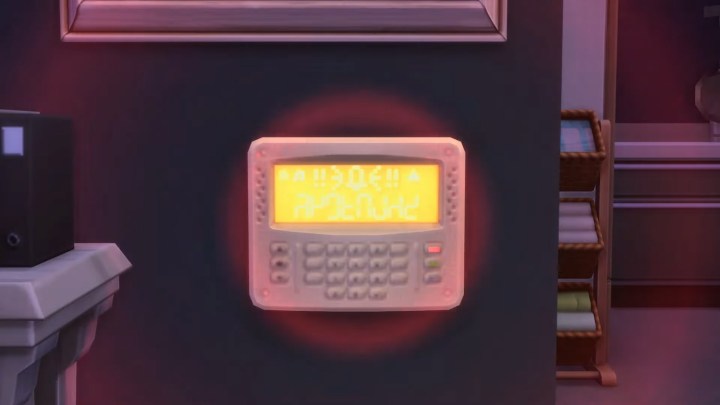 The Sims 4 burglar alarm.