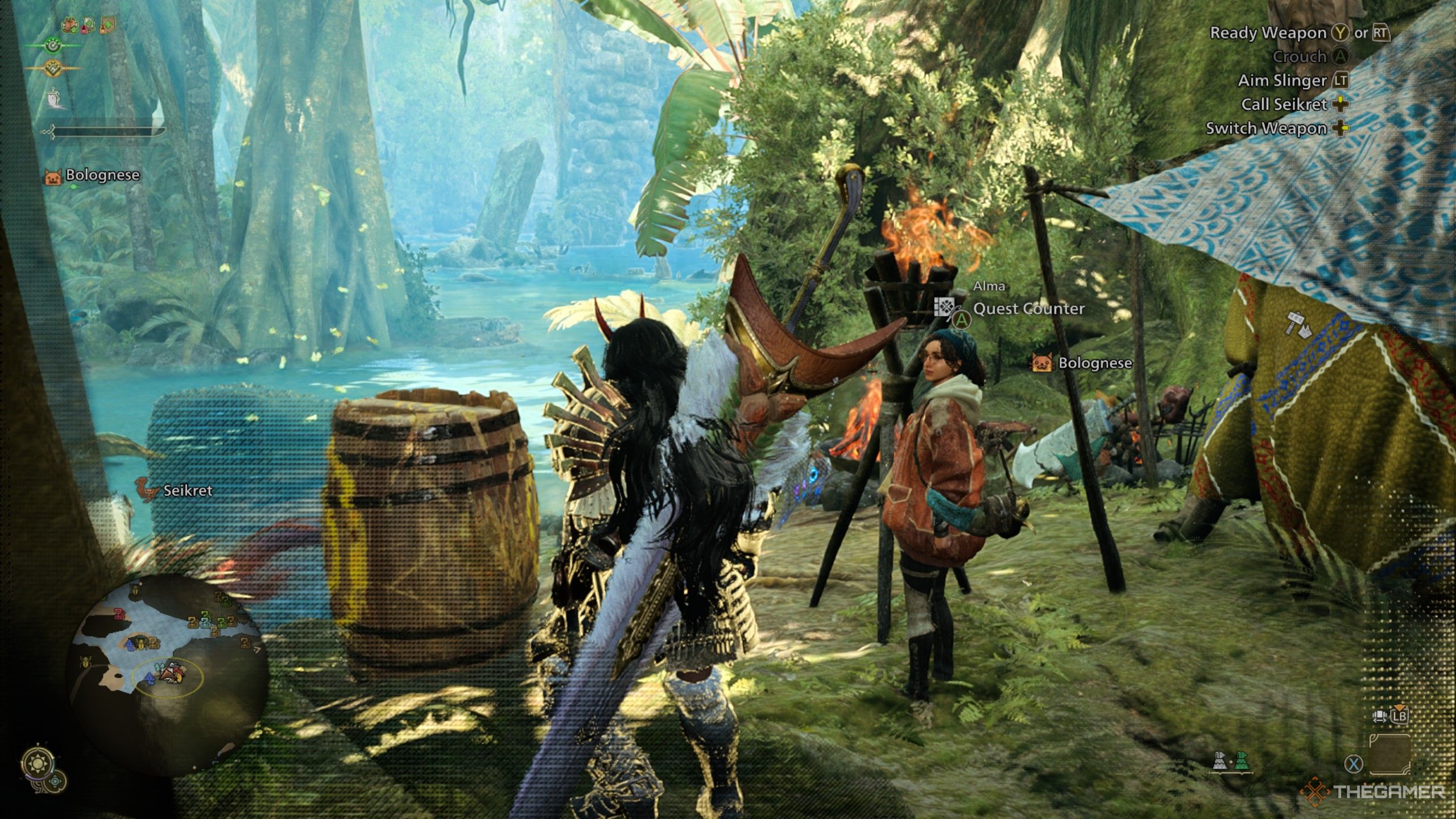 Monster Hunter Wilds pop-up camp 12 northeast.