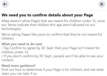 Facebook Requires Page Operators to Confirm Kids Content for Under.png