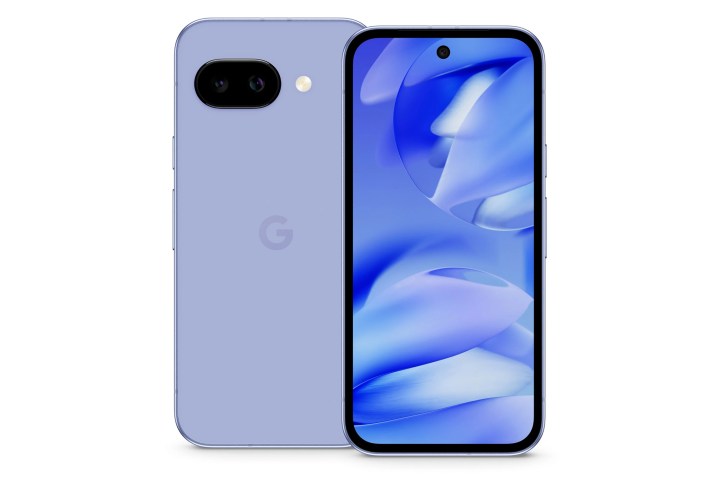 Google Pixel 9a iris purple leaked image.