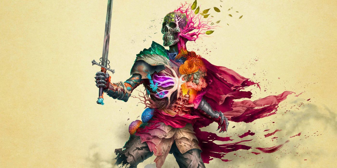 Key art of Avowed featuring a skeleton warrior