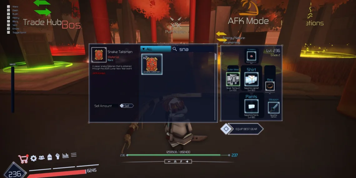 Unlocking Snake Talismans in Roblox: Jujutsu Infinite Guide