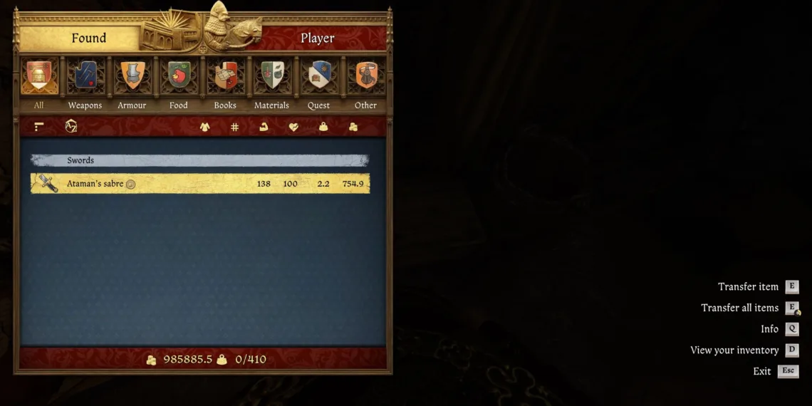 Storage Solutions in Kingdom Come: Deliverance 2