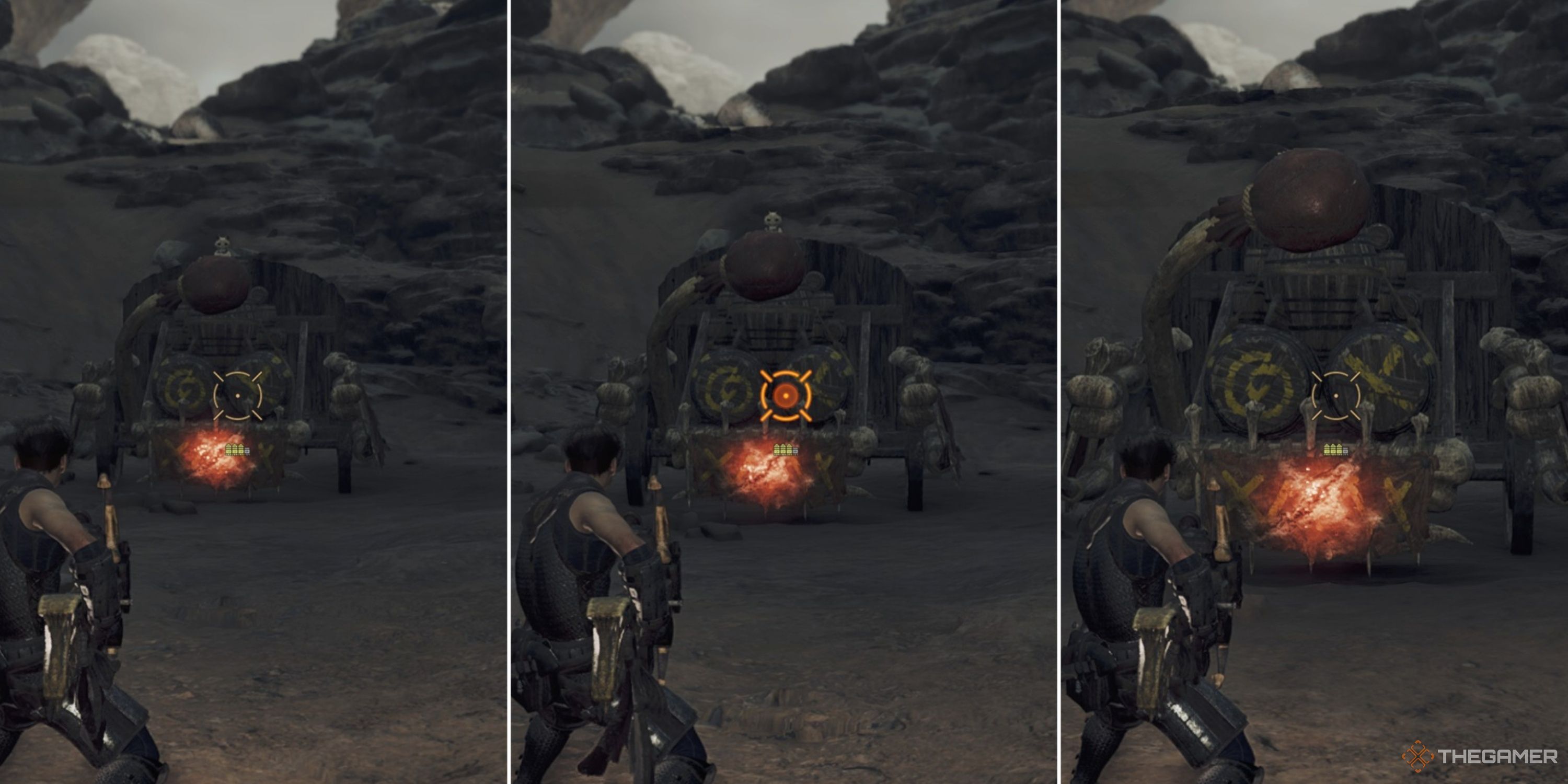 Examples of Critical Range in Monster Hunter Wilds.