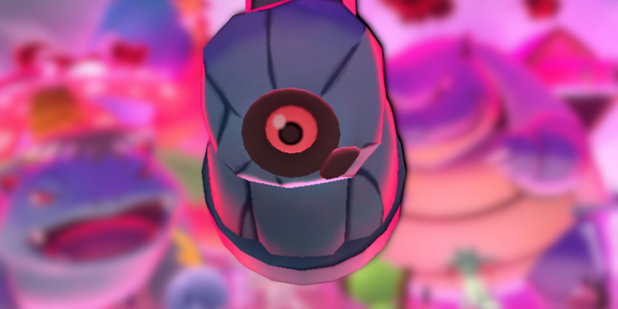 Beldum Dynamax from Pokemon GO with a max battle in the background