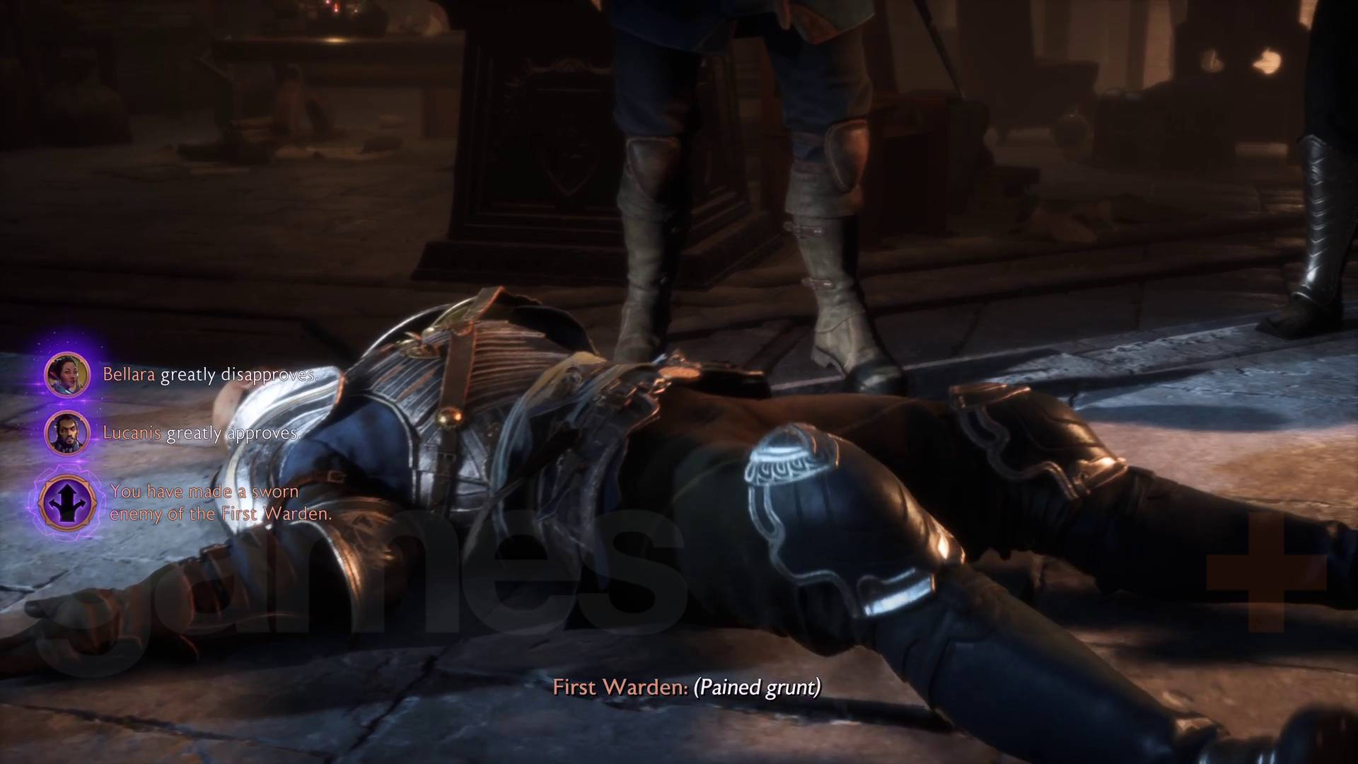 Dragon Age: Veilguard Siege of Weisshaupt First Warden knocked out