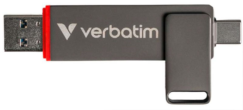 The Verbatim Dual Quickstick provides both Type A and C connections but only performs at USB 3.2 Gen1 speeds via Type A.