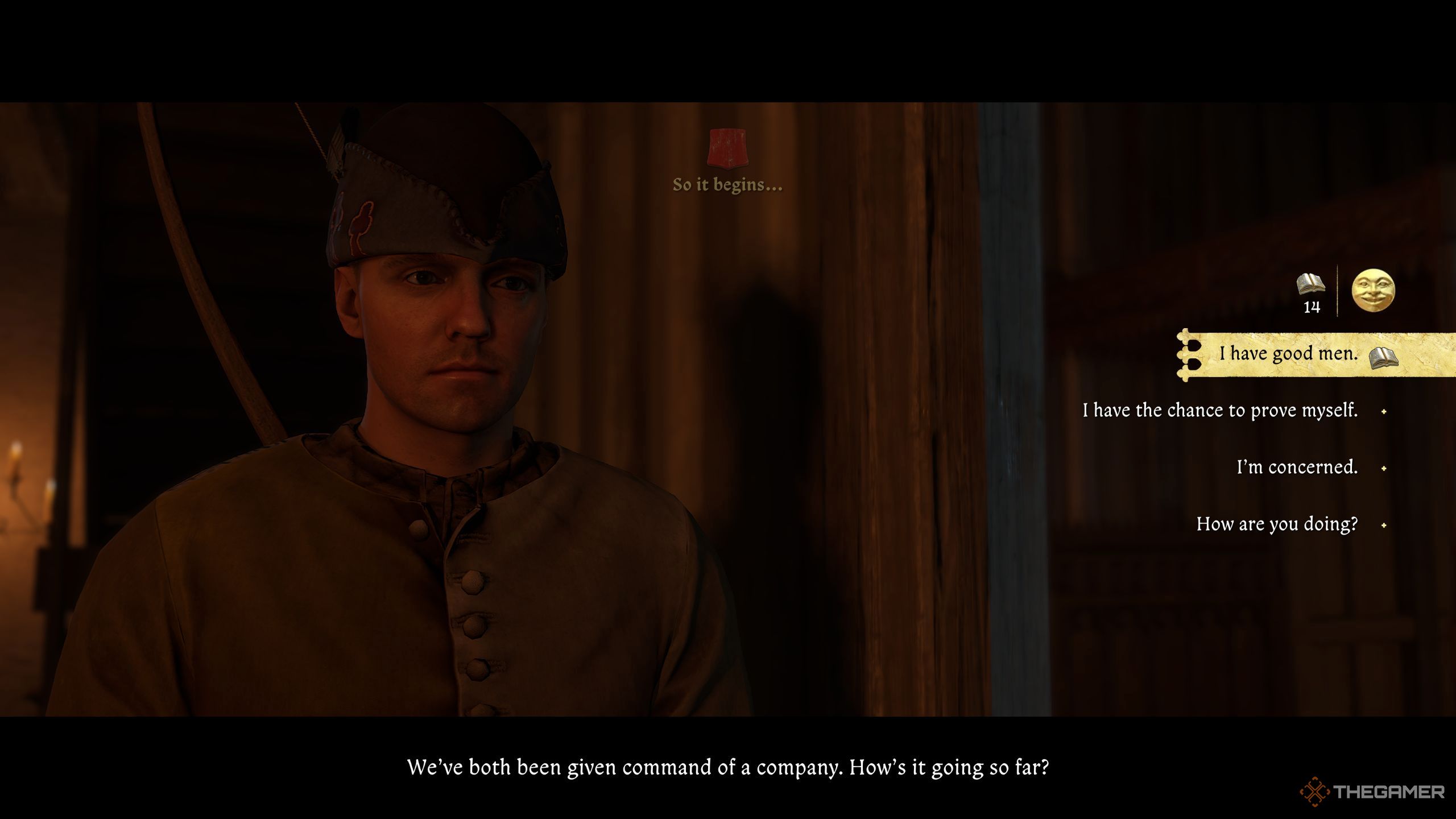Henry talking to Hans Capon about his squad.