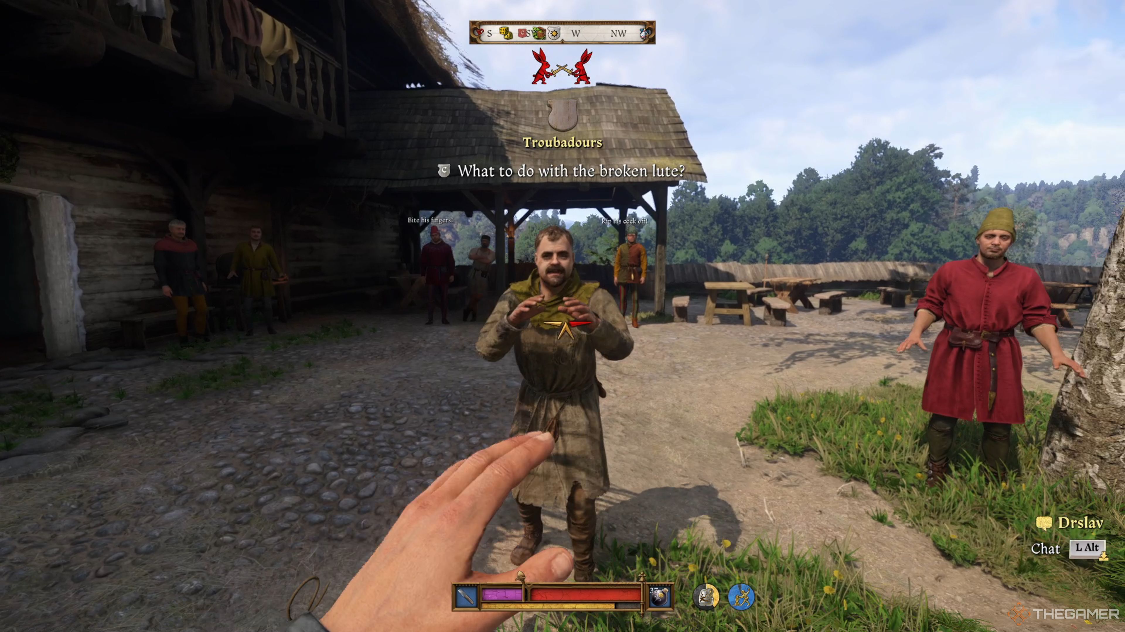 Drslav confronting Henry in Kingdom Come: Deliverance II.