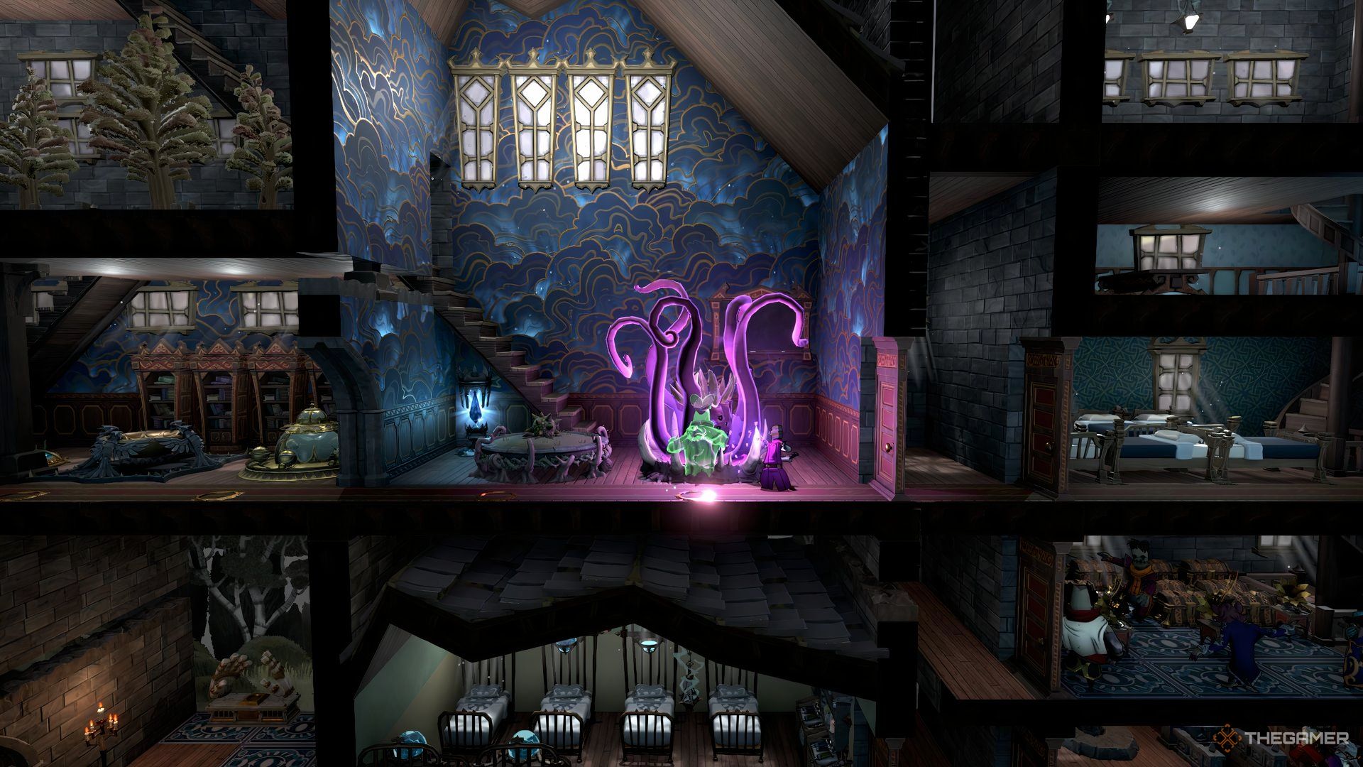 The Founding Ghost instructs a class in dark magic in Mind Over Magic.