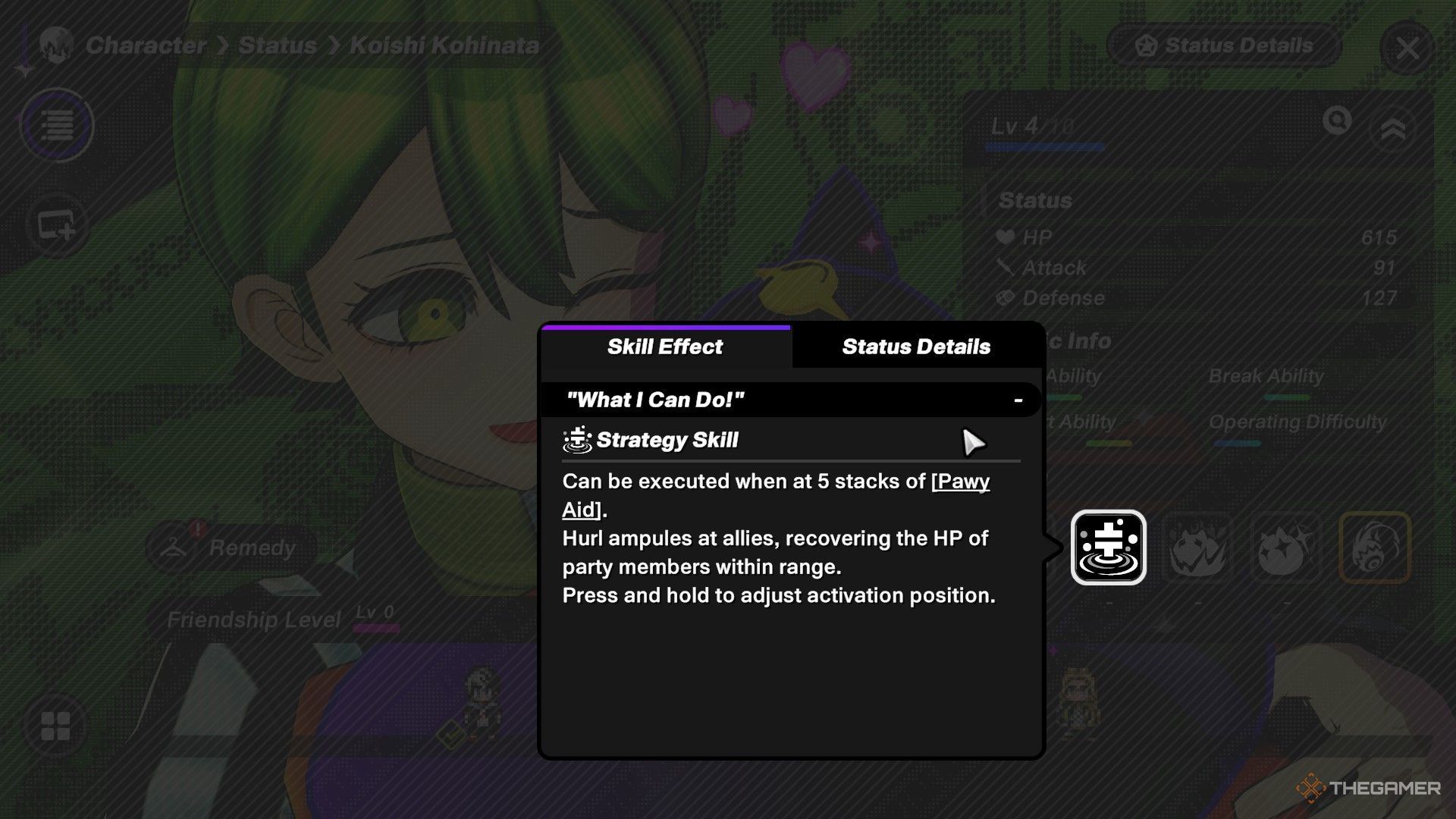 Koishi Kohinata's strategy skill demonstrated in Tribe Nine.