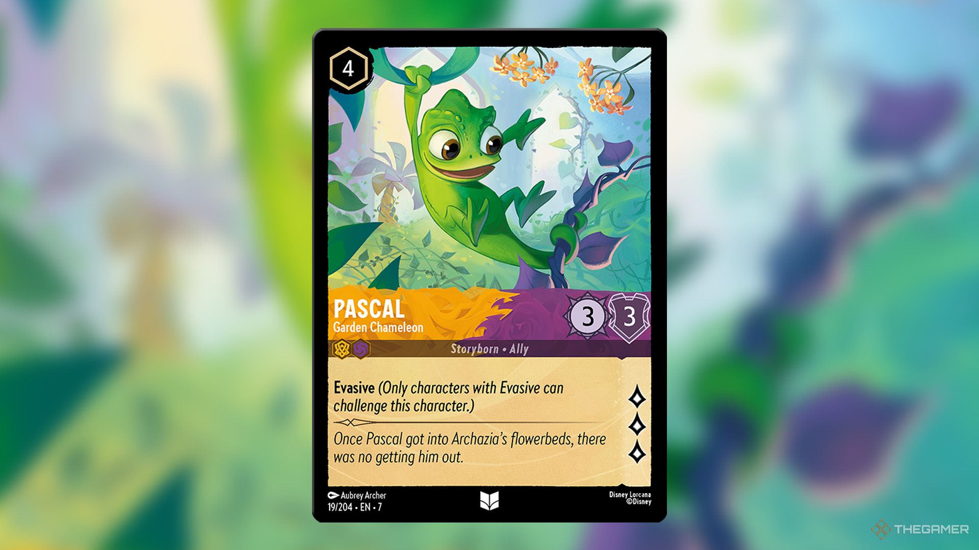 Pascal, Garden Chameleon from Archazia’s Island in Disney Lorcana