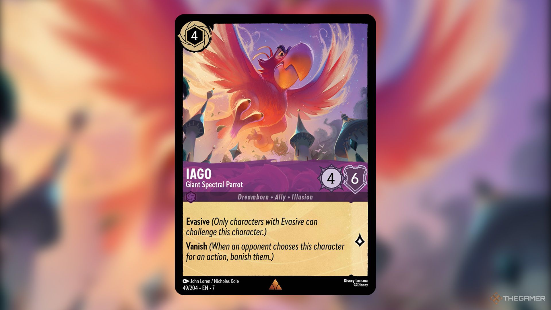 Iago from Archazia’s Island expansion in Disney Lorcana
