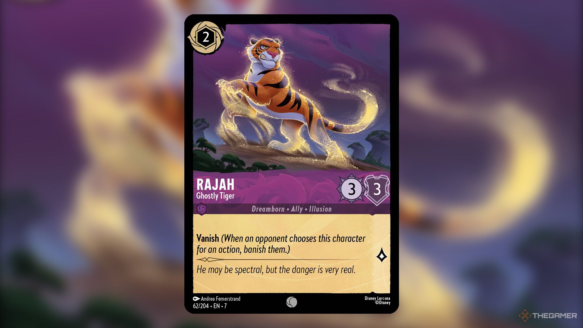 Rajah from Archazia’s Island expansion in Disney Lorcana