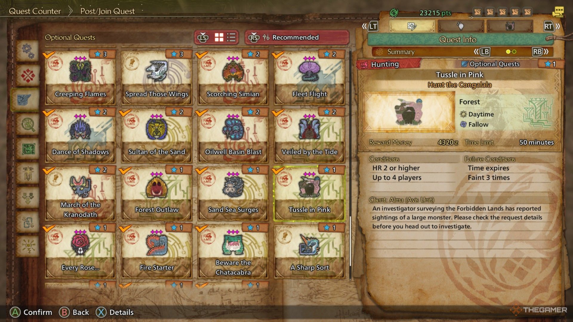 Tussle in Pink Quest