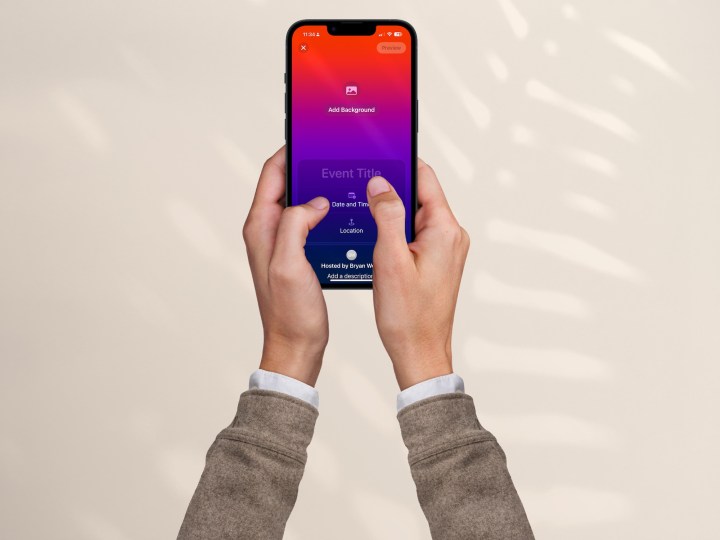Apple Invites on iPhone.