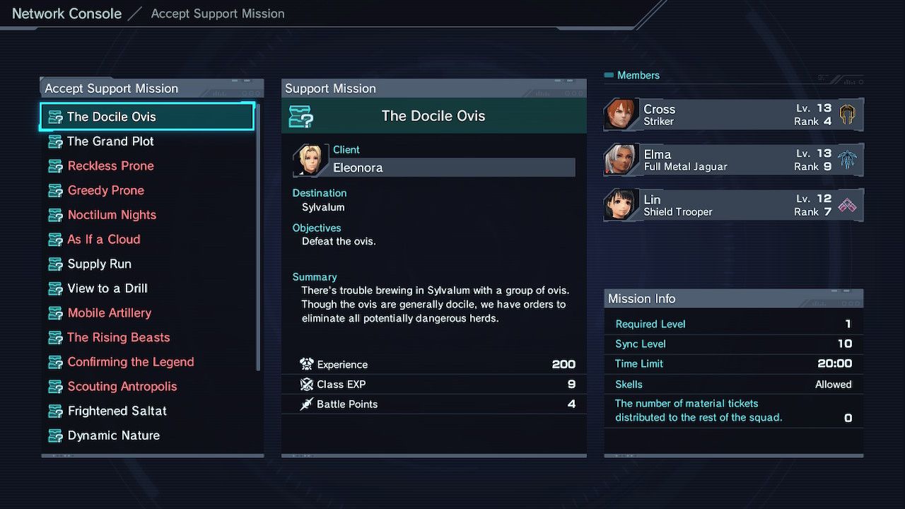Completing Efficiently in Xenoblade Chronicles X: Definitive Edition