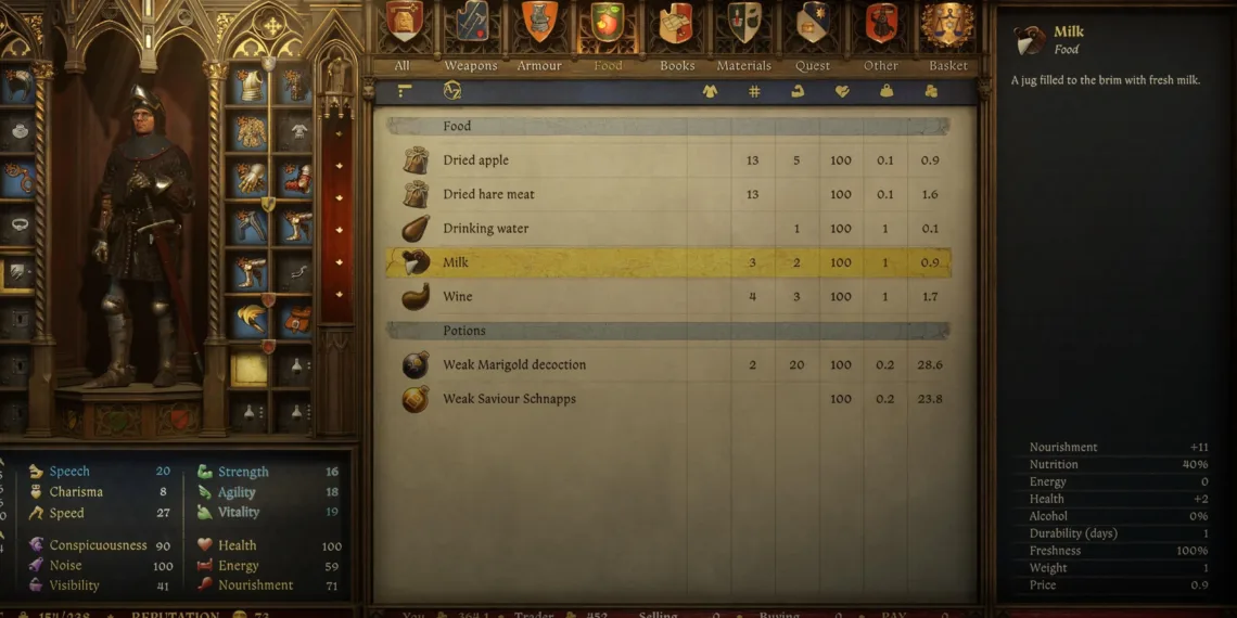 Finding Milk Locations in Kingdom Come: Deliverance 2