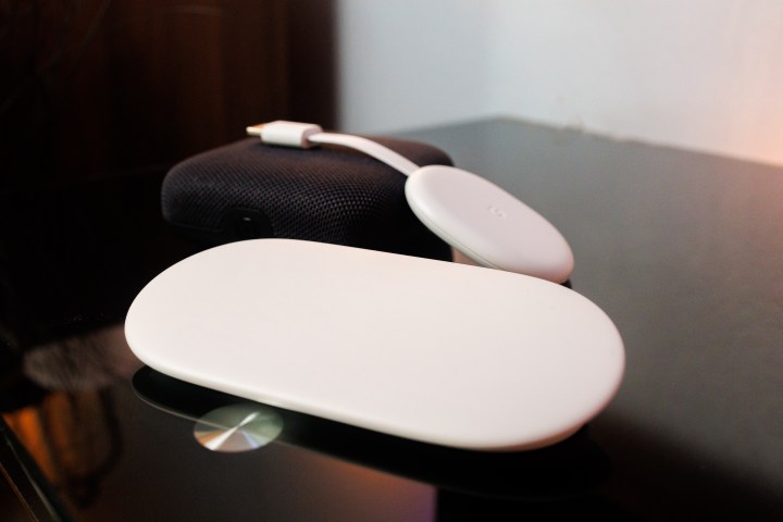 Google TV Streamer alongside Onn 4K Pro and Chromecast With Google TV.